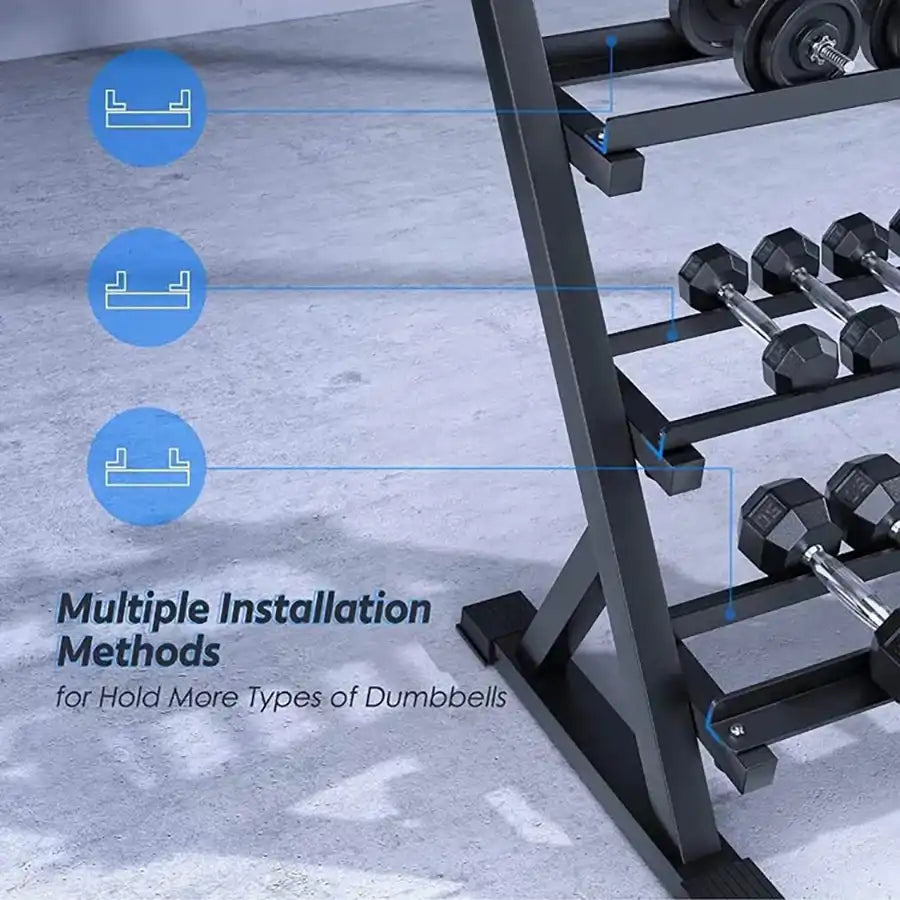 GRIT 3 Tier Dumbbell Rack