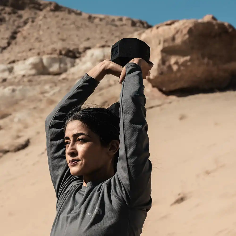 GRIT Hex Dumbbells - 17.5 kg Pair