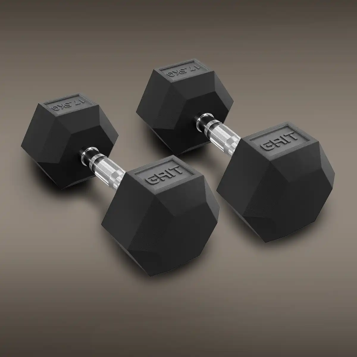 GRIT Hex Dumbbells - 17.5 kg Pair