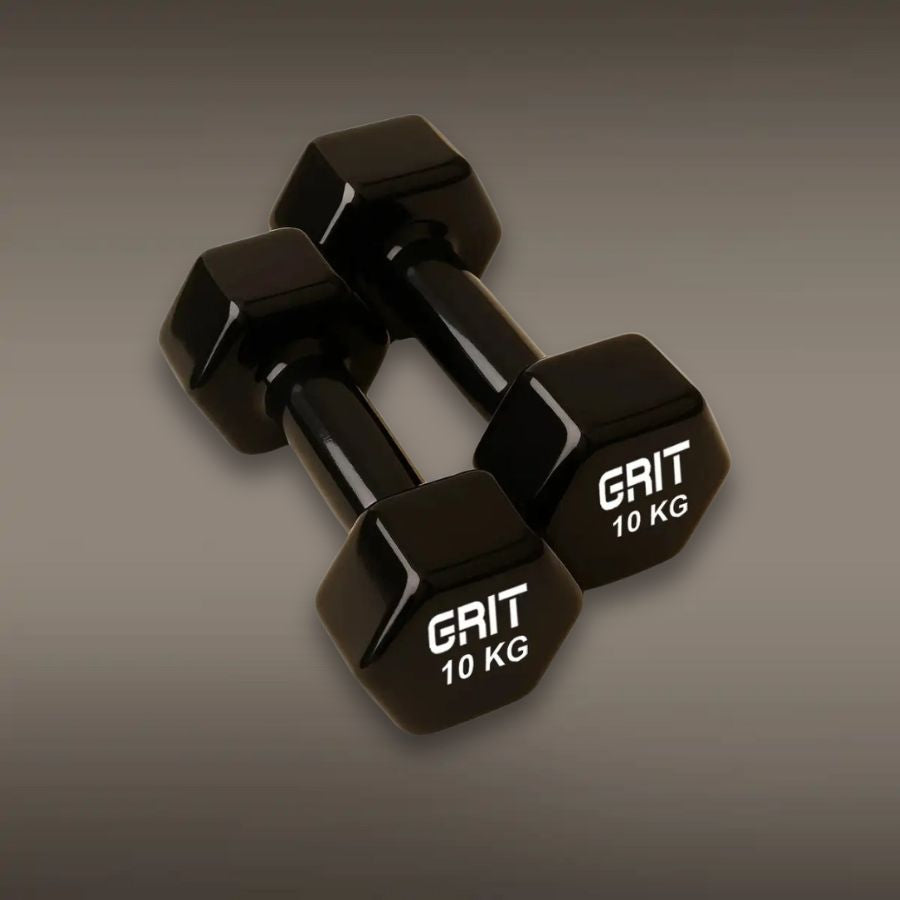 GRIT Vinyl Dumbbell Pair - 10 kg