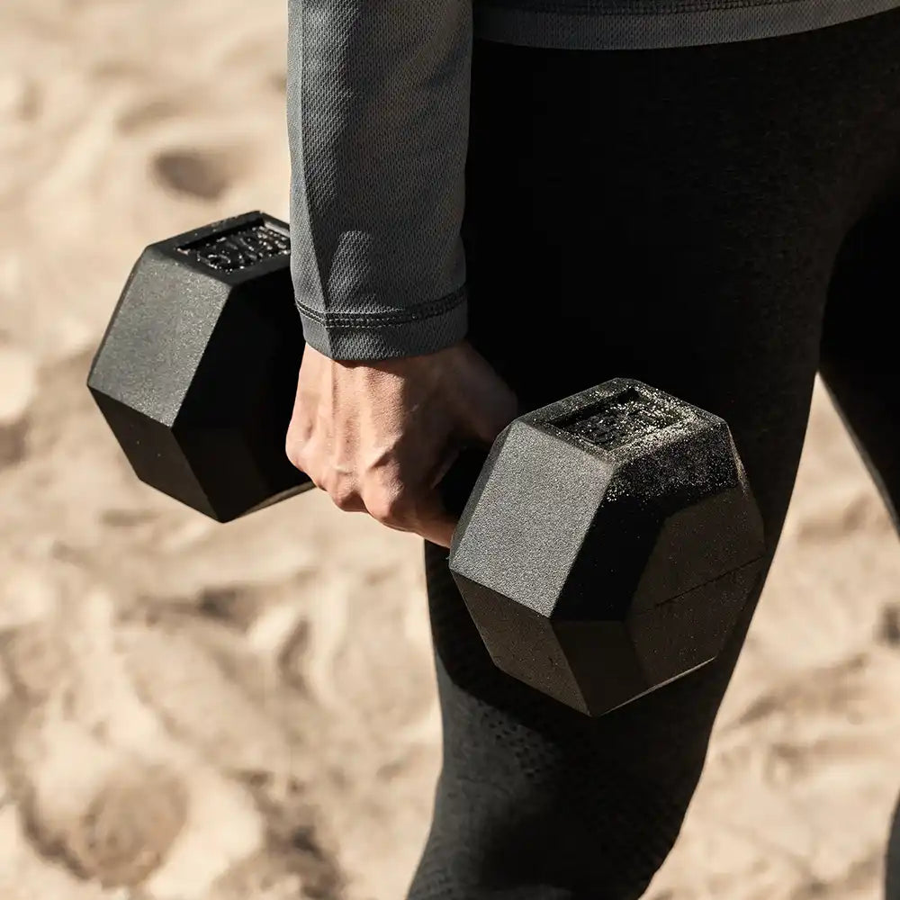 GRIT Hex Dumbbells - 17.5 kg Pair