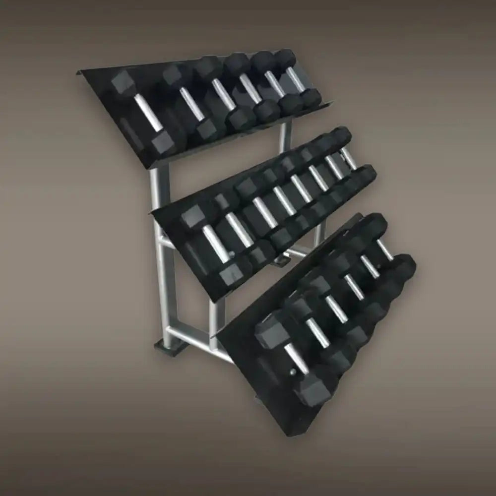 GRIT Flat 3 Tier Dumbbells Rack
