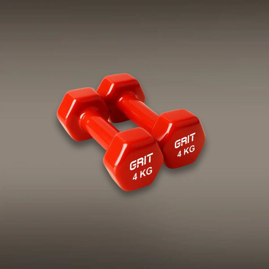 GRIT Vinyl Dumbbell Pair - 4 kg