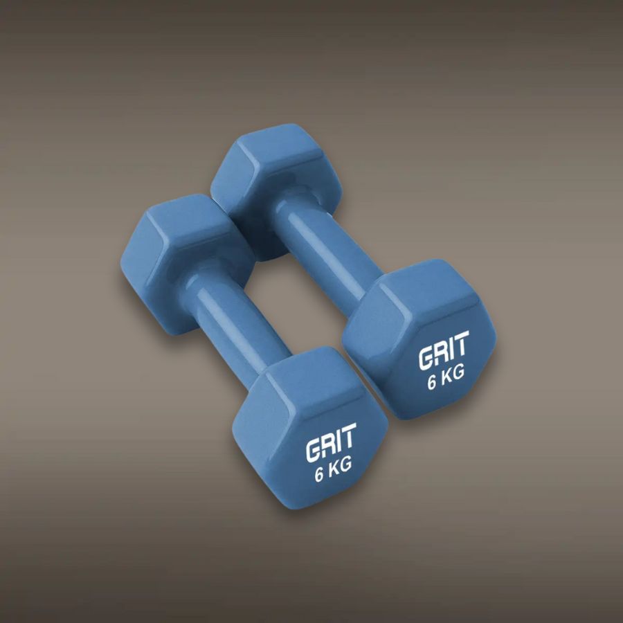 GRIT Vinyl Dumbbell Pair - 6 kg