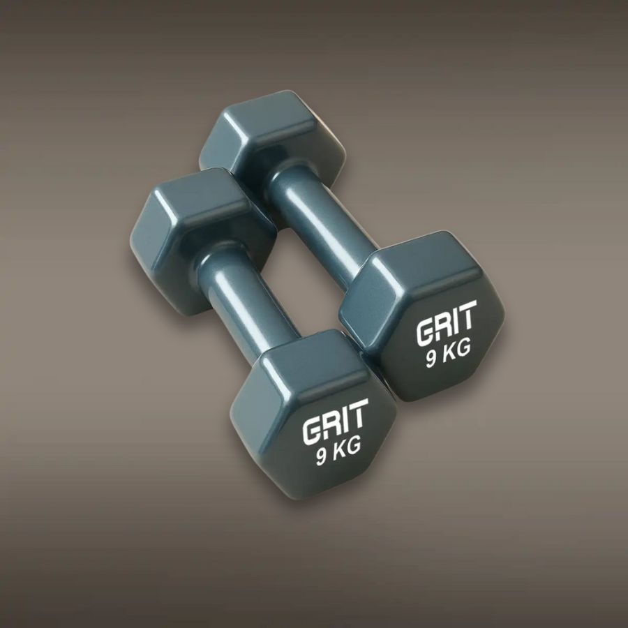 GRIT Vinyl Dumbbell Pair - 9 kg