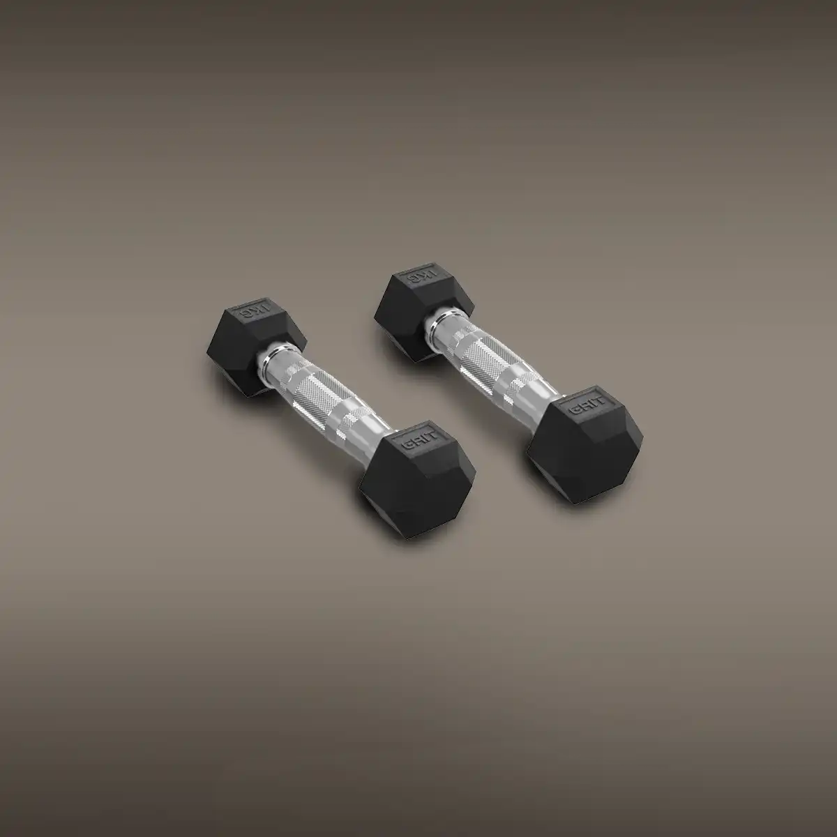 GRIT Hex Dumbbells - 1 kg Pair
