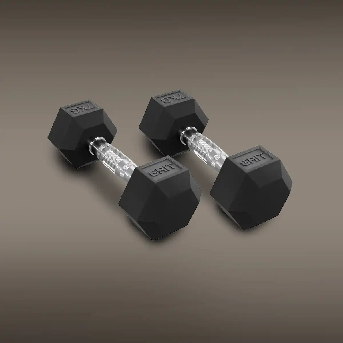 GRIT Hex Dumbbells - 7 kg Pair