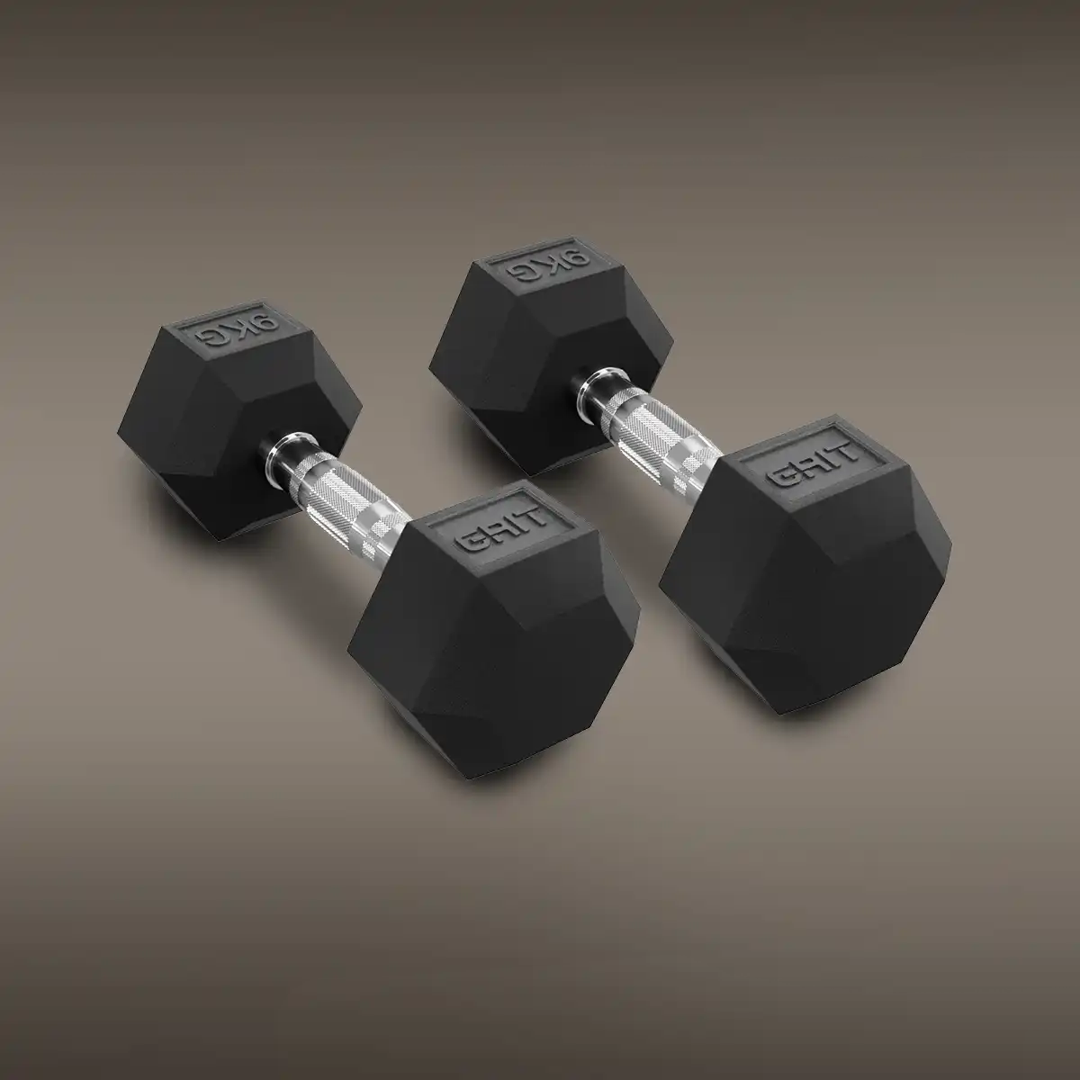 GRIT Hex Dumbbells - 9 kg Pair