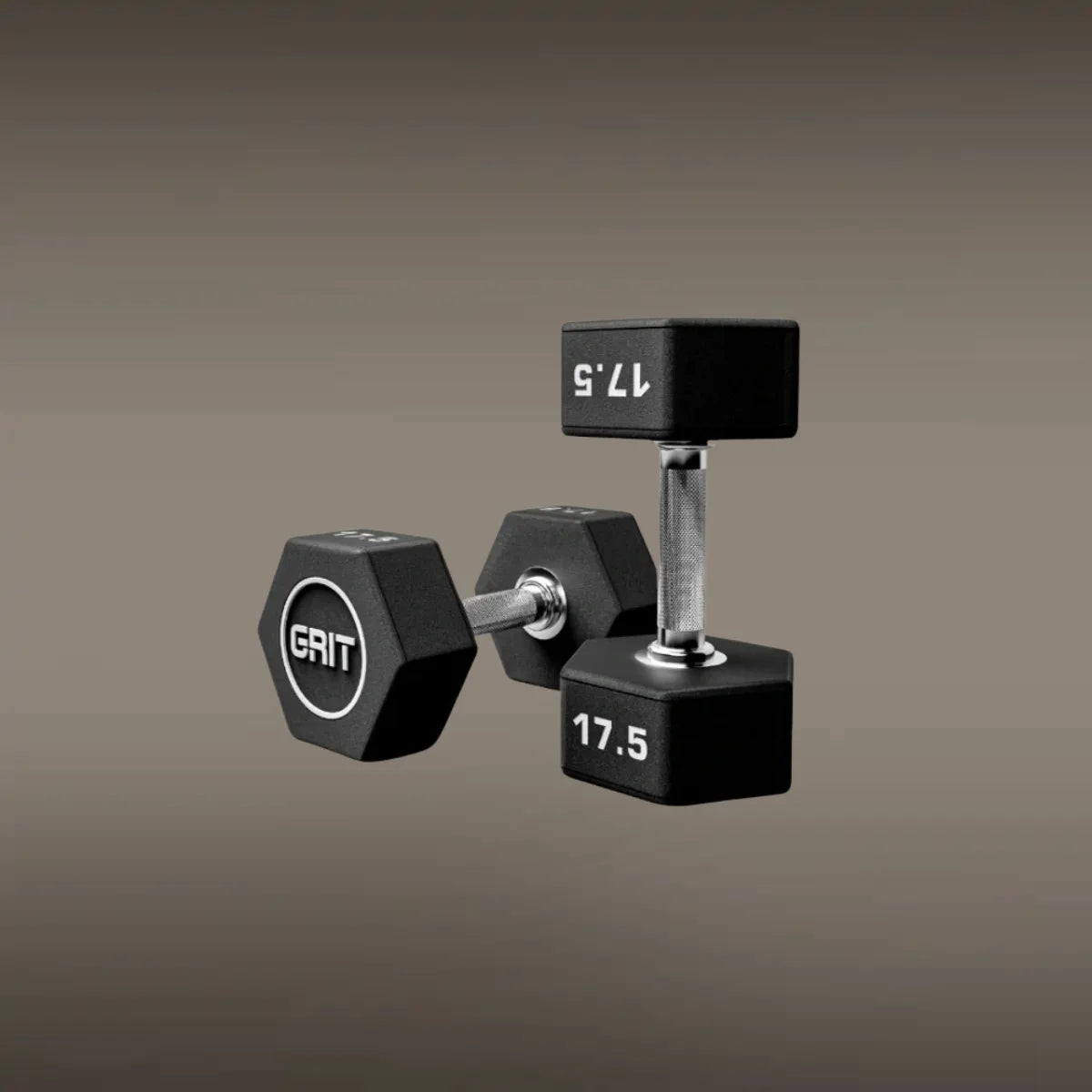 GRIT Hex CPU Dumbbell - 17.5 kg Pair