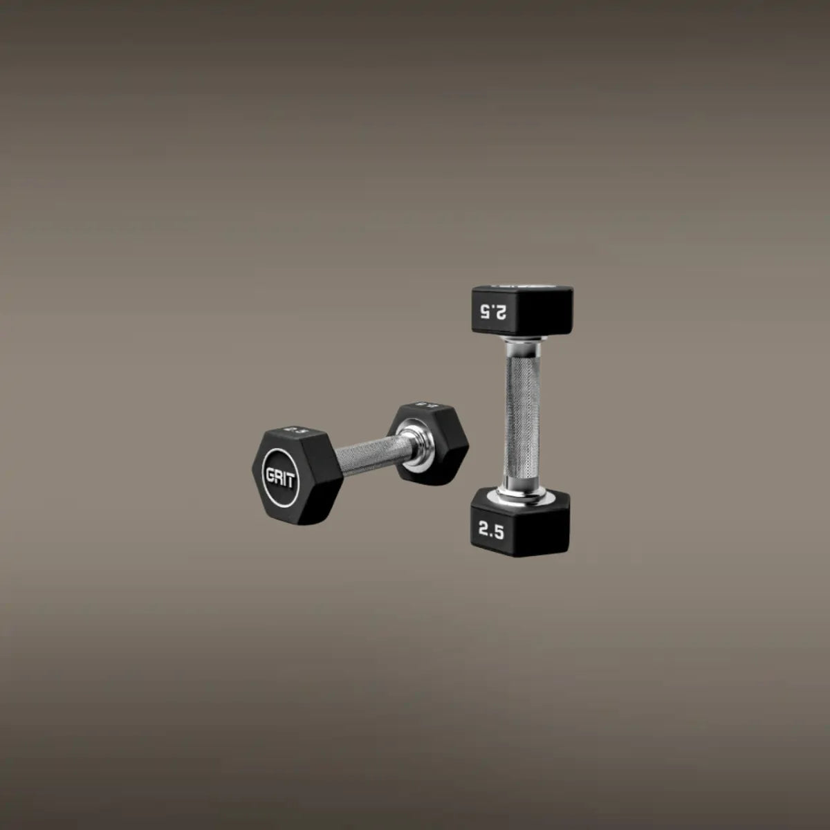 GRIT Hex CPU Dumbbell - 2.5 kg Pair
