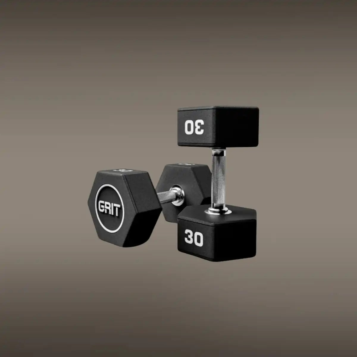 GRIT Hex CPU Dumbbell - 30 kg Pair