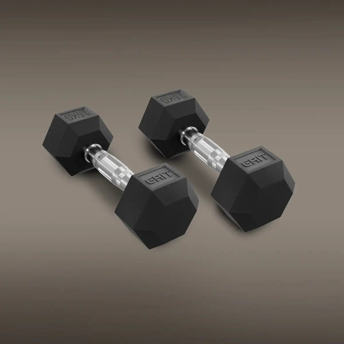 GRIT Hex Dumbbells - 7.5 kg Pair