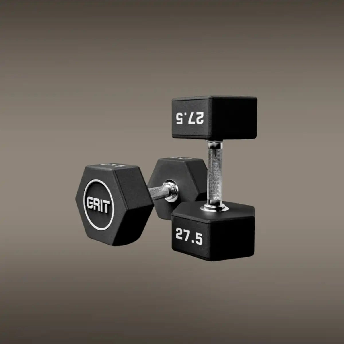GRIT Hex CPU Dumbbell - 27.5 kg Pair