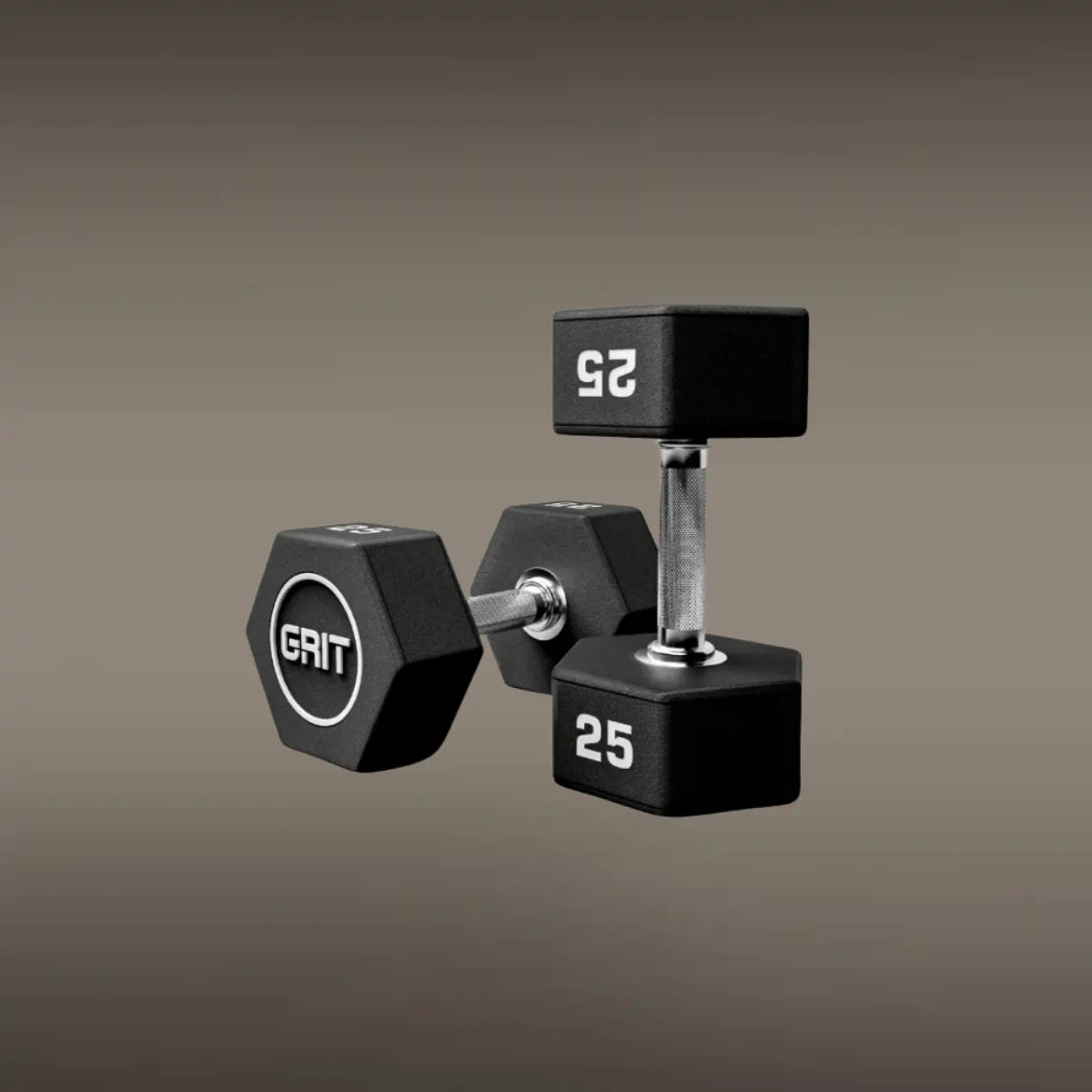 GRIT Hex CPU Dumbbell - 25 kg Pair