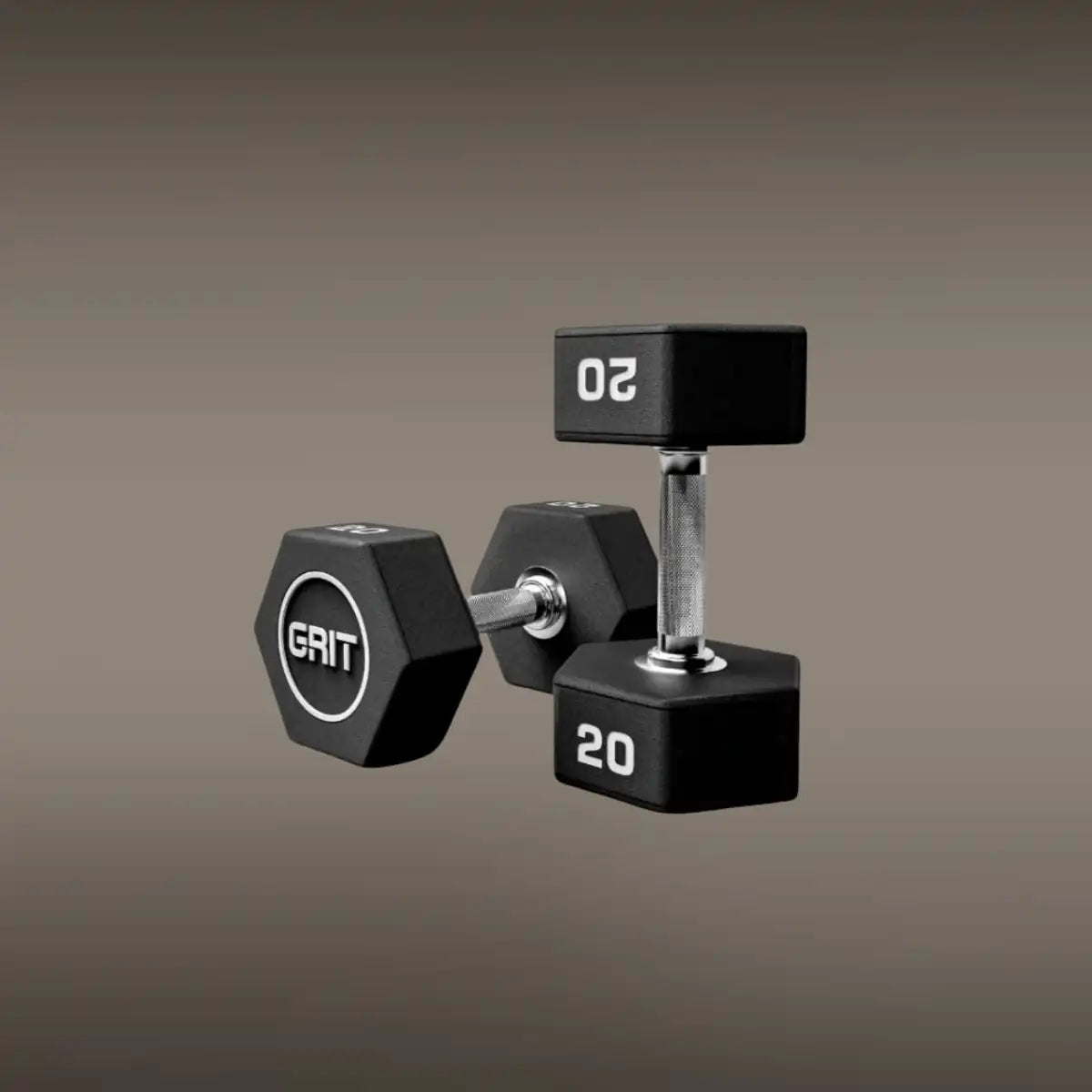 GRIT Hex CPU Dumbbell - 20 kg Pair