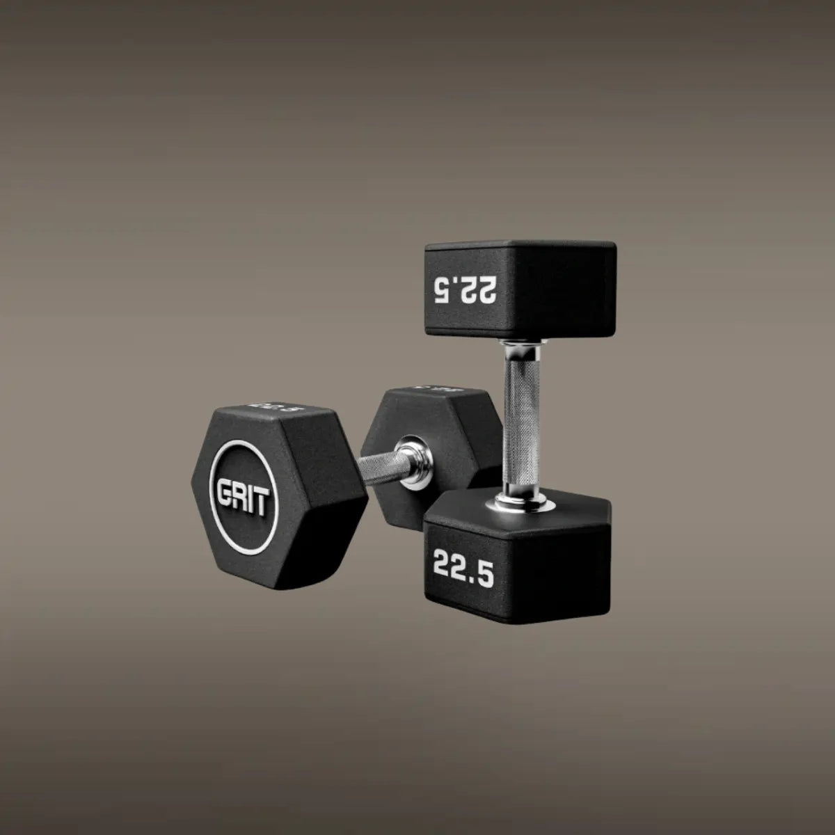 GRIT Hex CPU Dumbbell - 22.5 kg Pair