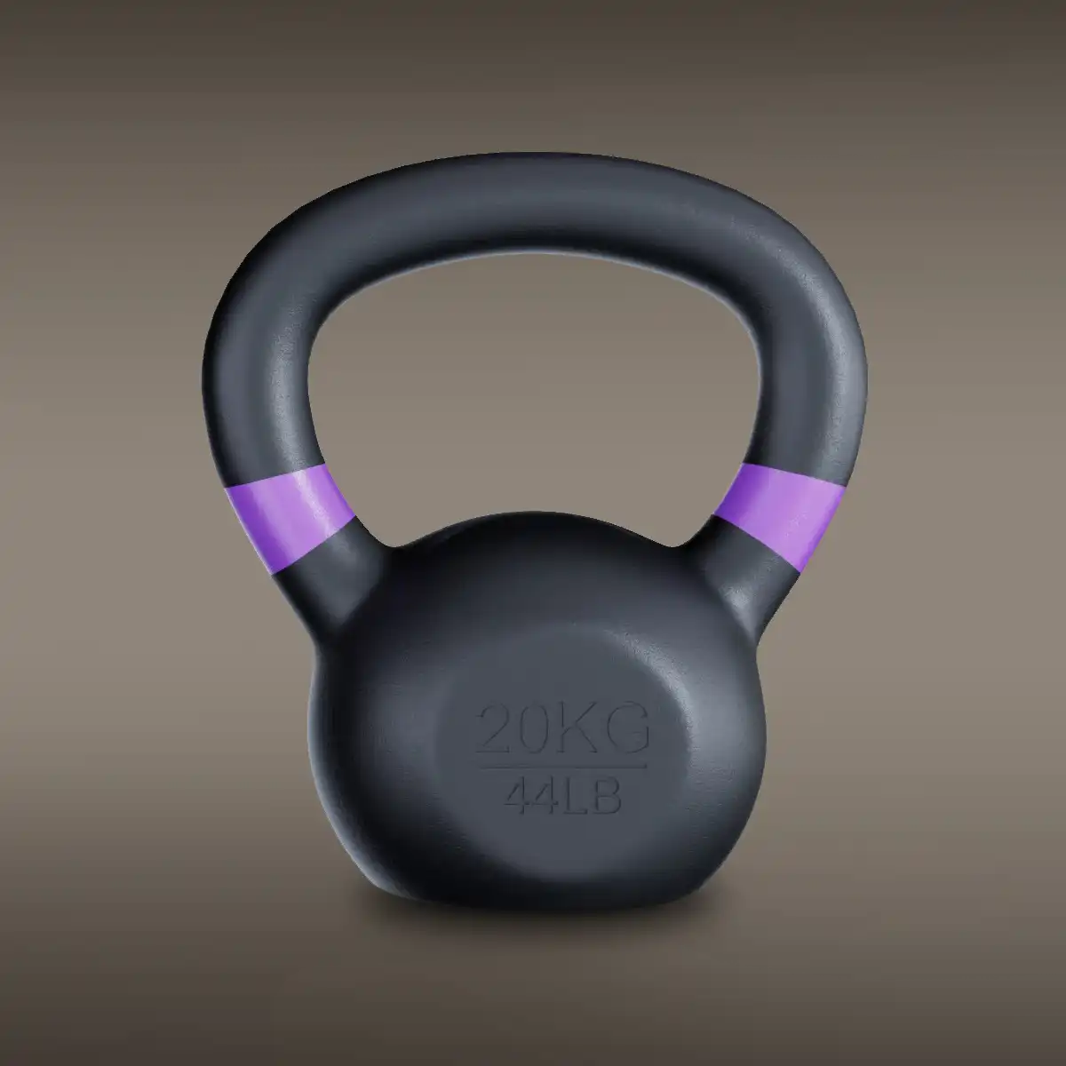 GRIT Powder Coated Cast Iron Kettlebell - 20 kg