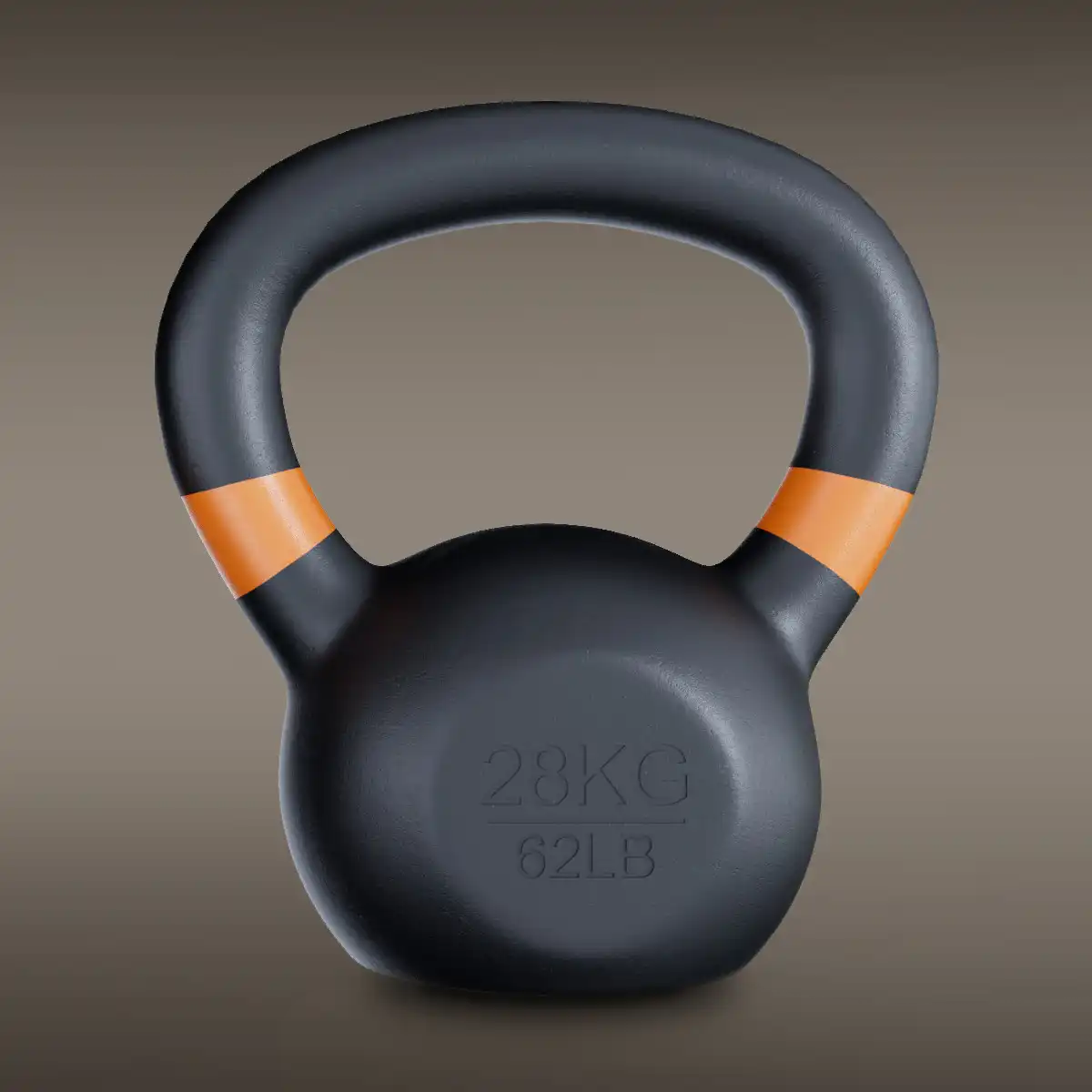 GRIT Powder Coated Cast Iron Kettlebell - 28 kg