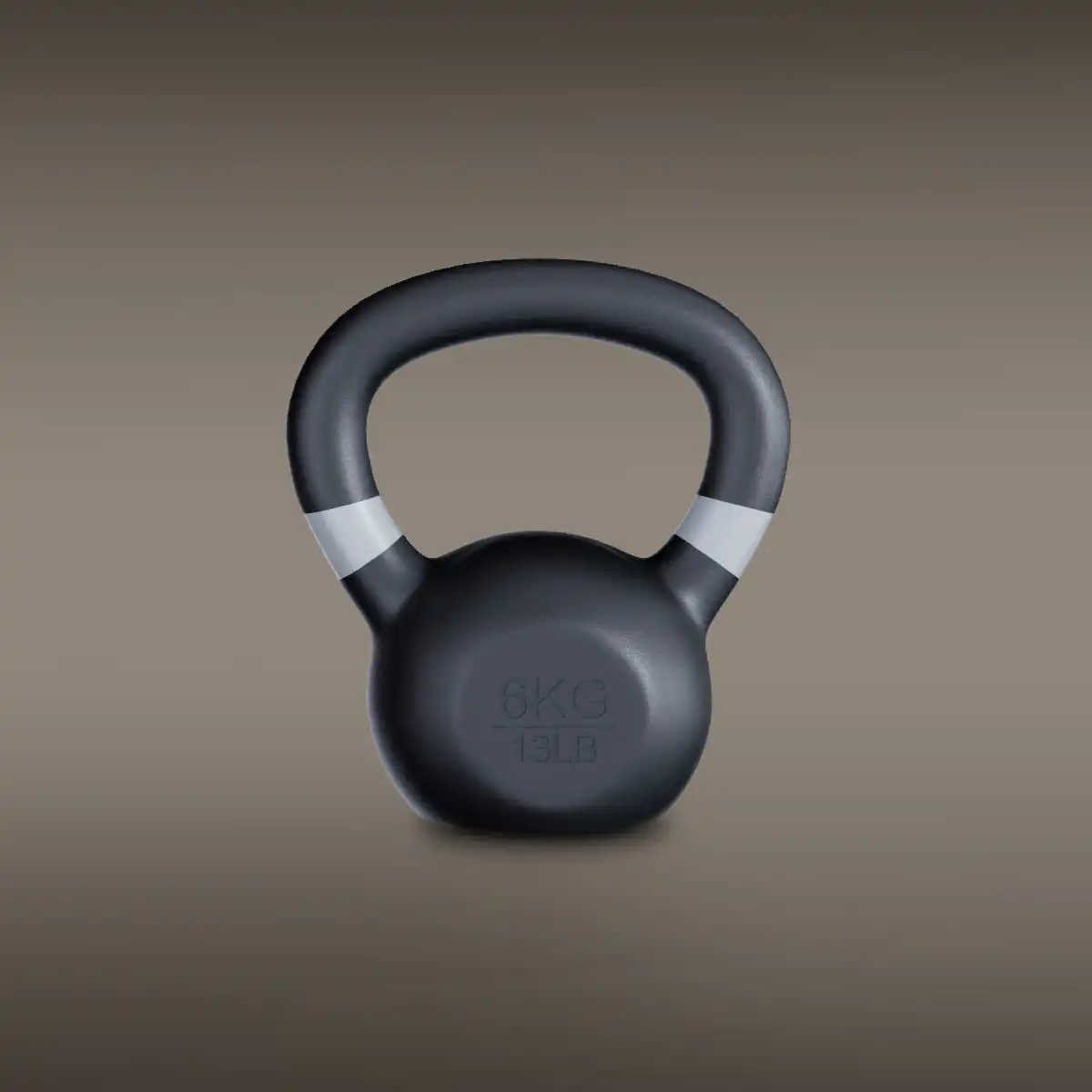 GRIT Powder Coated Cast Iron Kettlebell - 6 kg